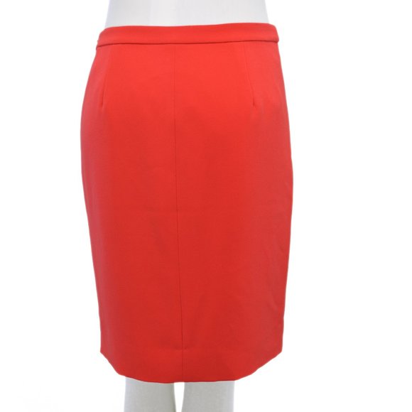 NWT J. Crew Red Wrap Lined Pencil Skirt (4) - Picture 3 of 3